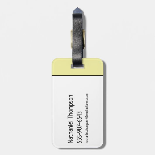 Flintstenen | Echtgenoot van het Jaar Bagagelabel (Achterkant verticaal)