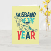 Flintstenen | Echtgenoot van het Jaar Kaart (Gele Bloem)