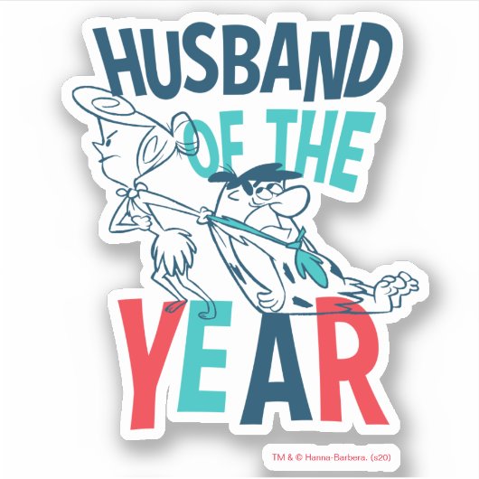 Flintstenen | Echtgenoot van het Jaar Sticker (Voorkant)