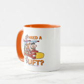 Flintstenen | Een lift nodig? Mok (Voorkant links)