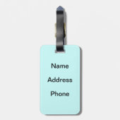 Flintstenen Familie Roadtrip Bagagelabel (Achterkant verticaal)