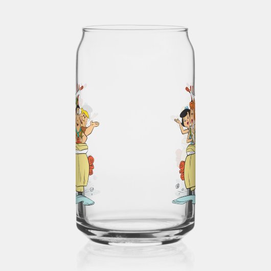 Flintstenen Familie Roadtrip Blikvorm Glas (Rechts)