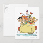 Flintstenen Familie Roadtrip Briefkaart (Voorkant / Achterkant)