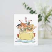 Flintstenen Familie Roadtrip Briefkaart (Staand voorkant)