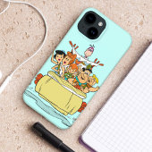 Flintstenen Familie Roadtrip Case-Mate iPhone Case
