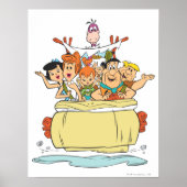 Flintstenen Familie Roadtrip Poster (Voorkant)