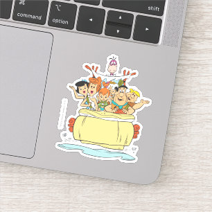 Flintstenen Familie Roadtrip Sticker