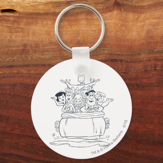 Flintstenen families1 sleutelhanger (Voorkant)