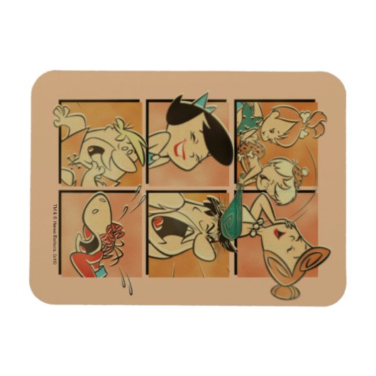 Flintstenen | Flatstenen en roebels Comite Magneet (Horizontaal)