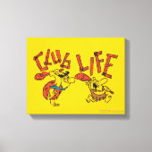 Flintstenen | Fred & Barney - Club Life Canvas Afdruk (Voorkant)
