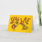 Flintstenen | Fred & Barney - Club Life Kaart (Voorkant)