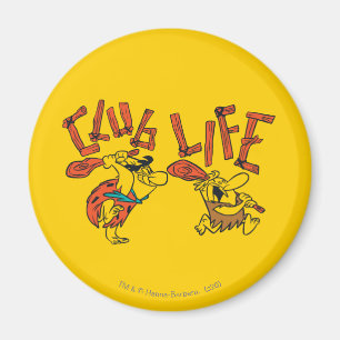 Flintstenen Fred & Barney - Club Life Magneet