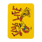 Flintstenen | Fred & Barney - Club Life Magneet (Verticaal)