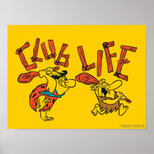 Flintstenen   Fred & Barney - Club Life Poster