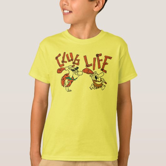 Flintstenen | Fred & Barney - Club Life T-shirt (Voorkant)