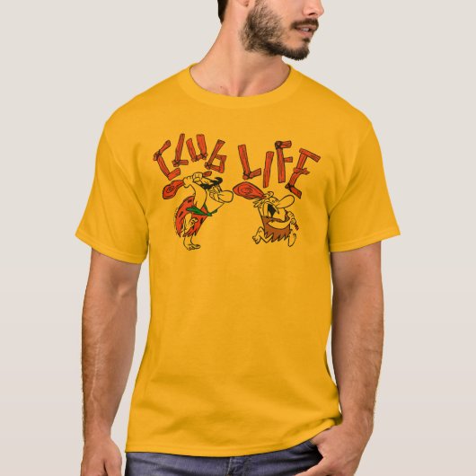 Flintstenen | Fred & Barney - Club Life T-shirt (Voorkant)