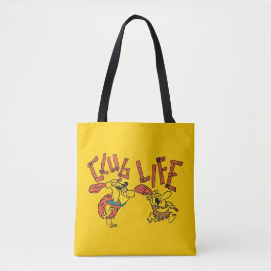 Flintstenen | Fred & Barney - Club Life Tote Bag (Voorkant)
