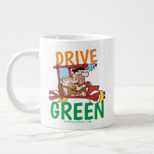 Flintstenen Fred & Barney - Drive Green Grote Koffiekop