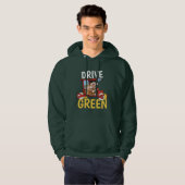Flintstenen | Fred & Barney - Drive Green Hoodie (Voorkant volledig)