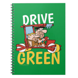 Flintstenen Fred & Barney - Drive Green Notitieboek