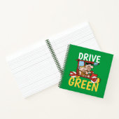 Flintstenen | Fred & Barney - Drive Green Notitieboek (Binnen)