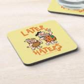 Flintstenen | Fred & Barney - Latere heesters Bier Onderzetter (Linkerzijde)