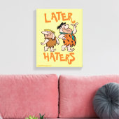 Flintstenen | Fred & Barney - Latere heesters Canvas Afdruk (Insitu (Woonkamer))