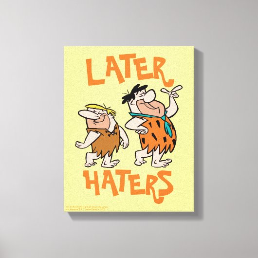Flintstenen | Fred & Barney - Latere heesters Canvas Afdruk (Voorkant)