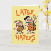 Flintstenen | Fred & Barney - Latere heesters Kaart (Gele Bloem)