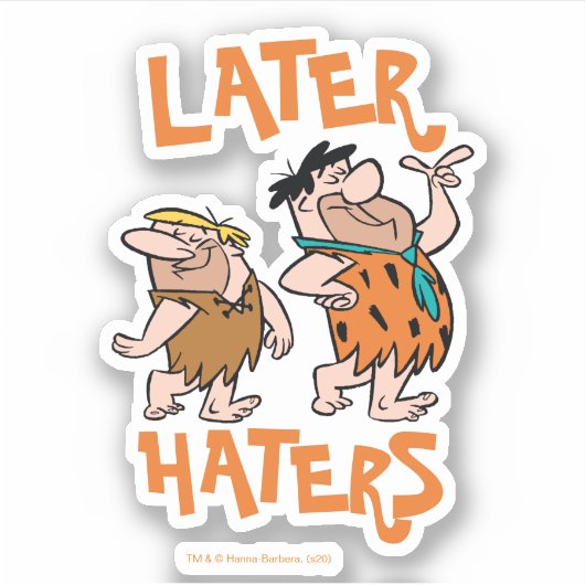Flintstenen | Fred & Barney - Latere heesters Sticker (Voorkant)