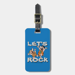 Flintstenen Fred & Barney - Let's Rock Bagagelabel