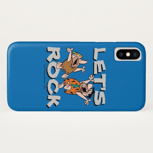 Flintstenen | Fred & Barney - Let's Rock Case-Mate iPhone Case (Achterkant (horizontaal))
