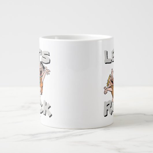 Flintstenen | Fred & Barney - Let's Rock Grote Koffiekop (Voorkant)