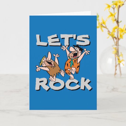 Flintstenen | Fred & Barney - Let's Rock Kaart (Gele Bloem)