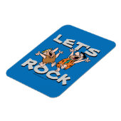 Flintstenen | Fred & Barney - Let's Rock Magneet (Linkerzijde)