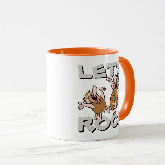 Flintstenen | Fred & Barney - Let's Rock Mok (Voorkant rechts)