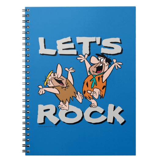 Flintstenen | Fred & Barney - Let's Rock Notitieboek (Voorkant)