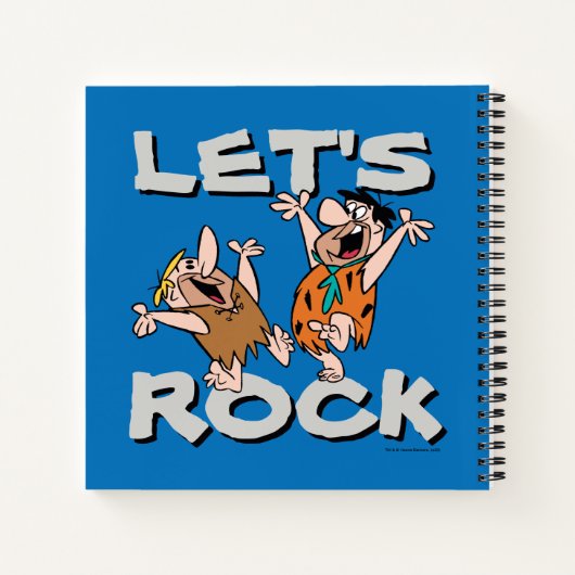 Flintstenen | Fred & Barney - Let's Rock Notitieboek (Achterkant)
