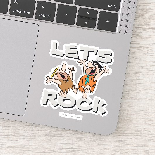 Flintstenen | Fred & Barney - Let's Rock Sticker (Detail)
