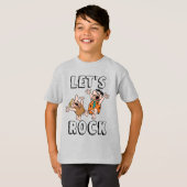 Flintstenen | Fred & Barney - Let's Rock T-shirt (Voorkant volledig)