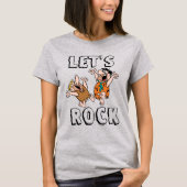 Flintstenen | Fred & Barney - Let's Rock T-shirt (Voorkant)