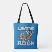 Flintstenen | Fred & Barney - Let's Rock Tote Bag (Achterkant)