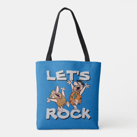 Flintstenen | Fred & Barney - Let's Rock Tote Bag (Achterkant)