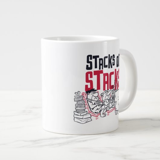 Flintstenen | Fred & Barney - Stacks op stapels Grote Koffiekop (Voorkant rechts)