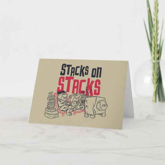 Flintstenen | Fred & Barney - Stacks op stapels Kaart (Voorkant)