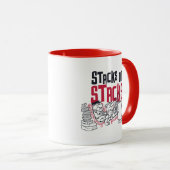 Flintstenen | Fred & Barney - Stacks op stapels Mok (Voorkant rechts)