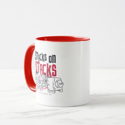 Flintstenen | Fred & Barney - Stacks op stapels Mok (Voorkant links)