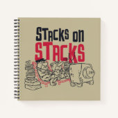 Flintstenen | Fred & Barney - Stacks op stapels Notitieboek (Voorkant)