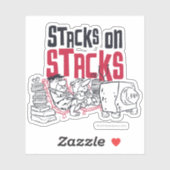 Flintstenen | Fred & Barney - Stacks op stapels Sticker (Vel)