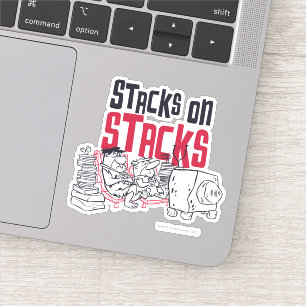 Flintstenen Fred & Barney - Stacks op stapels Sticker